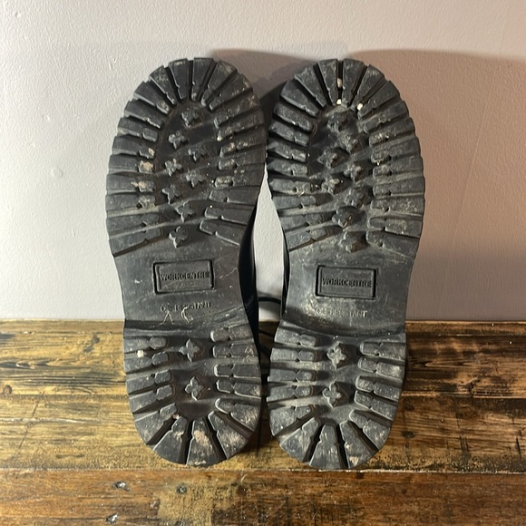 Work Centre steel toe work boots men size 8 black leather - Picture 14 of 17